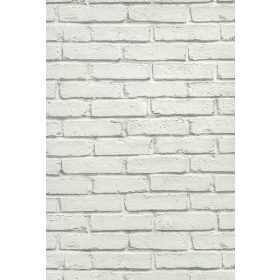 Világos szürke tégla mintás tapéta (35856-2)
