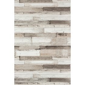 Szürke-barna deszka mintás tapéta (36857-3)