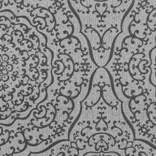 Ezüst mandala mintás tapéta (442960)