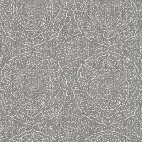 Ezüst mandala mintás tapéta (442960)