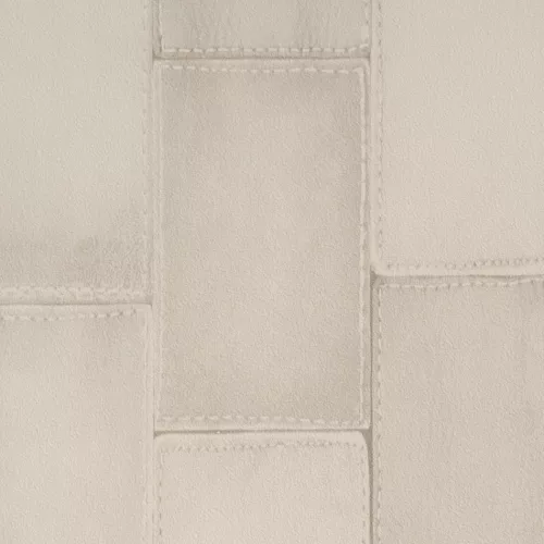 Halvány szürke varrott bőr mintás tapéta (475807)