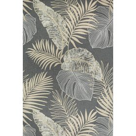 Drapp nagy levél mintás tapéta (5230407-23)