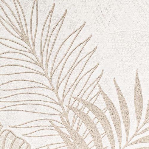 Drapp-arany nagy levél mintás tapéta (5230407-61)