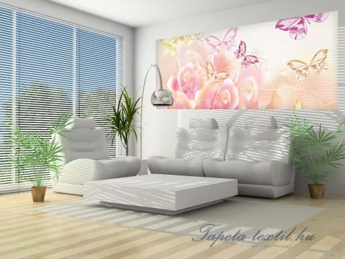 Virágok vlies poszter, fotótapéta 543VEP /250x104 cm/