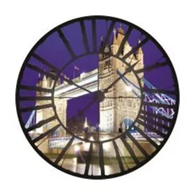   Tower Bridge az óra mögött vlies poszter, fotótapéta 613VEZ1 /208x208 cm/