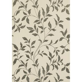 Ezüst levél mintás tapéta (701561)