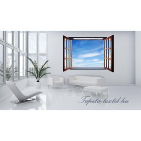   Ablakból a kilátás vlies poszter, fotótapéta 721VEZ4 /201x145 cm/