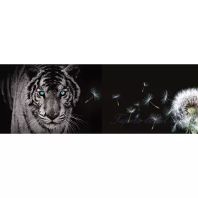   Tigris és pitypang vlies poszter, fotótapéta 792VEEXXXL /832x254 cm/