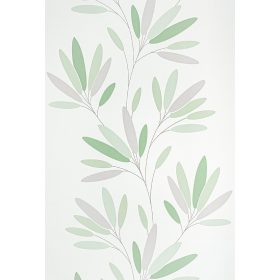 Zöld nagy levél mintás tapéta (808735)