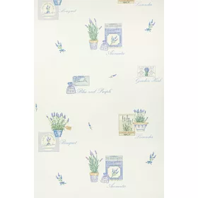 Levendula virág mintás tapéta (824407)