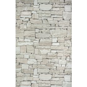 Világos szürke palakő mintás tapéta (859119)