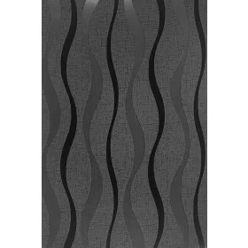 Fekete-ezüst modern mintás tapéta (924502)