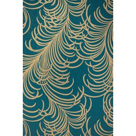 Arany hosszú levél mintás tapéta (A46505)