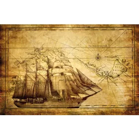 Hajó poszter, fotótapéta Vlies (208 x 146 cm)