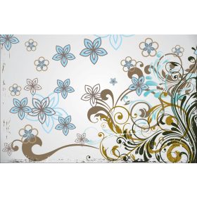 Virág minta poszter, fotótapéta, Vlies (104 x 70,5 cm)