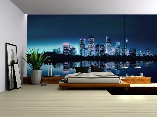 City Lights poszter, fotótapéta Vlies (208 x 146 cm)