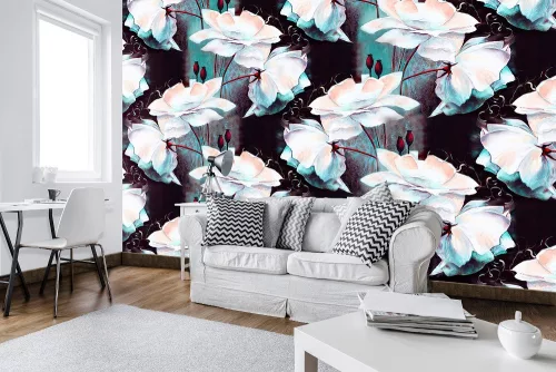 Virágok poszter, fotótapéta Vlies (312 x 219 cm)