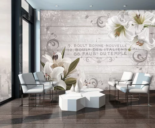 Virágok poszter, fotótapéta Vlies (208 x 146 cm)