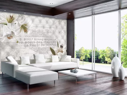 Virágok poszter, fotótapéta, Vlies (416 x 254 cm)