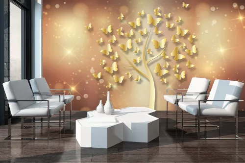 Absztrakt fa  poszter, fotótapéta, Vlies (104 x 70,5 cm)