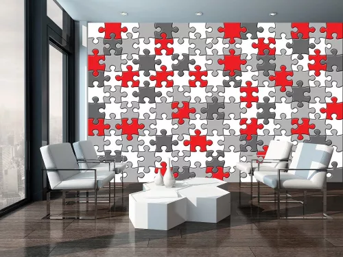 Puzzle  poszter, fotótapéta, Vlies (104 x 70,5 cm)