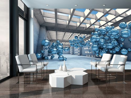 Absztrakt golyók poszter, fotótapéta Vlies (254 x 184 cm)