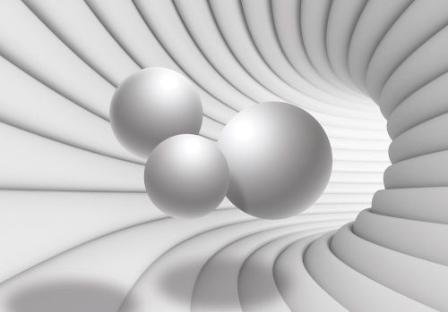 Absztrakt gömbök poszter, fotótapéta Vlies (208 x 146 cm)