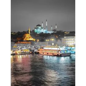 Isztambul poszter, fotótapéta, Vlies  (184x254 cm, álló)