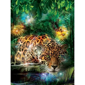   Jaguár a dzsungelben poszter, fotótapéta, Vlies  (184x254 cm, álló)