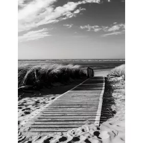   Út a tengerpartra poszter, fotótapéta, Vlies  (184x254 cm, álló)