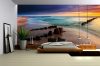 Naplemente a tengerparton poszter, fotótapéta Vlies (152,5 x 104 cm)