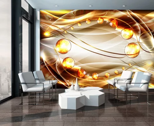 Absztrakt gyöngyök  poszter, fotótapéta, Vlies (104 x 70,5 cm)