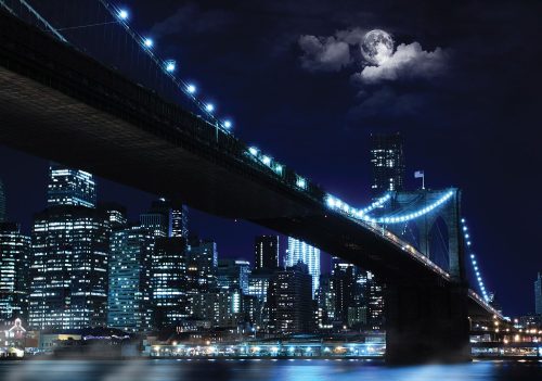 Brooklyn Bridge poszter, fotótapéta Vlies (208 x 146 cm)
