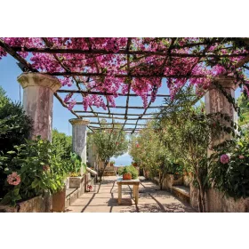   Virágos pergola  poszter, fotótapéta, Vlies (104 x 70,5 cm)