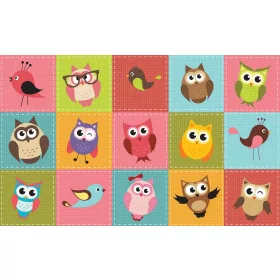 Baglyok poszter, fotótapéta, Vlies (104 x 70,5 cm)