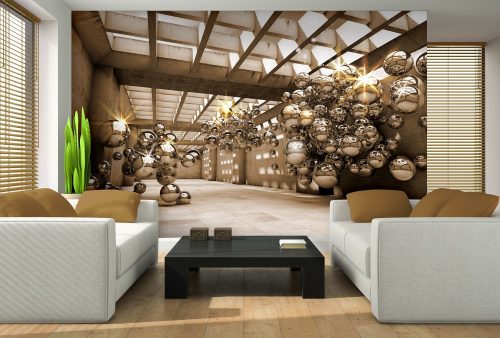 Absztrakt golyók poszter, fotótapéta Vlies (208 x 146 cm)