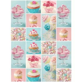   Édességek poszter, fotótapéta, Vlies  (184x254 cm, álló)