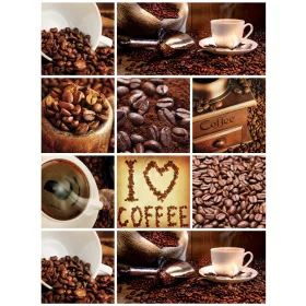 Kávé poszter, fotótapéta, Vlies  (184x254 cm, álló)