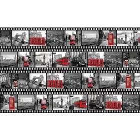   Londoni filmkockák  poszter, fotótapéta, Vlies (104 x 70,5 cm)