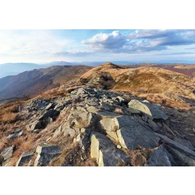 Hegyek  poszter, fotótapéta, Vlies (104 x 70,5 cm)