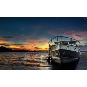 Hajó  poszter, fotótapéta, Vlies (104 x 70,5 cm)
