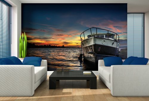 Hajó  poszter, fotótapéta, Vlies (104 x 70,5 cm)