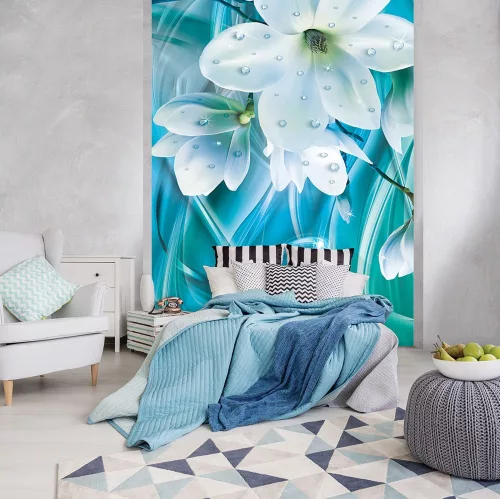 Virágok poszter, fotótapéta, Vlies  (184x254 cm, álló)