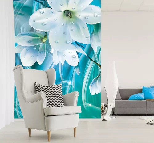 Virágok poszter, fotótapéta, Vlies  (184x254 cm, álló)