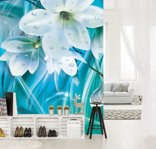 Virágok poszter, fotótapéta, Vlies  (184x254 cm, álló)