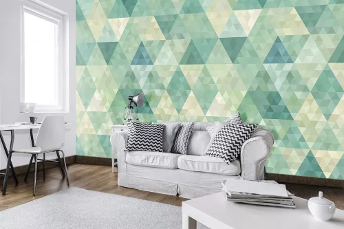 Absztrakt rombuszok poszter, fotótapéta Vlies (152,5 x 104 cm)