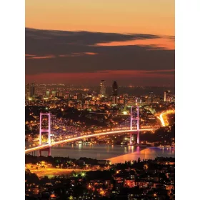  Város hajnalban poszter, fotótapéta, Vlies  (184x254 cm, álló)