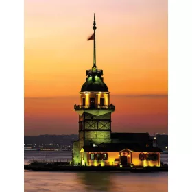   Kávézó a vízen poszter, fotótapéta, Vlies  (184x254 cm, álló)