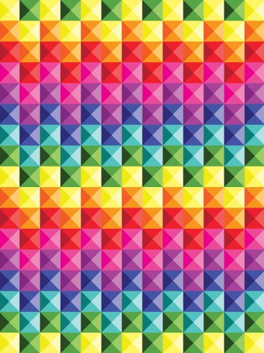 Színes minta poszter, fotótapéta, Vlies  (206x275 cm, álló)