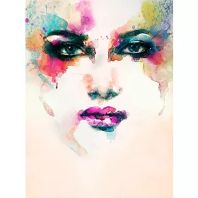 Női arc poszter, fotótapéta, Vlies  (184x254 cm, álló)